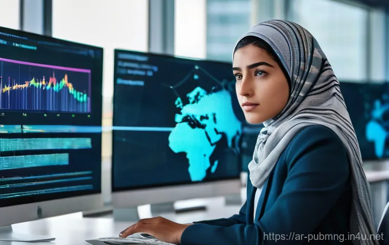 공공관리사 관련 업무와 직무의 차이 - **Prompt:** A young, determined Arab government employee, professionally dressed in a modest suit wi...