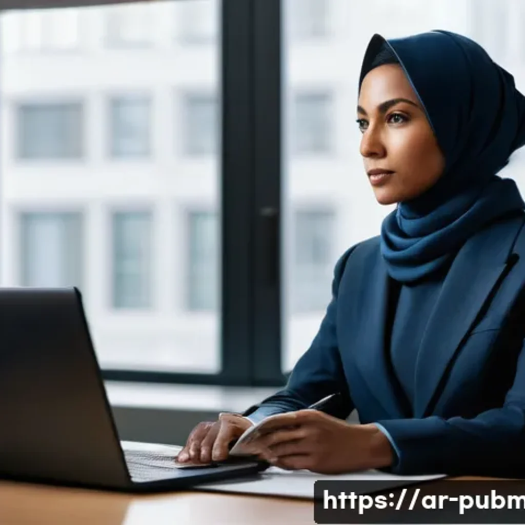 공공관리사 직무 만족도 후기 - **Prompt:** A dignified, middle-aged government employee, wearing a modest, smart professional outfi...